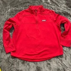 Vineyard Vines Red quarter zip Pullover